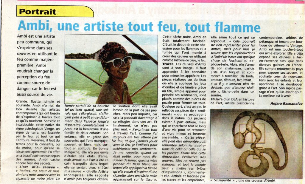 Article de presse : Portrait, 18 février 2010