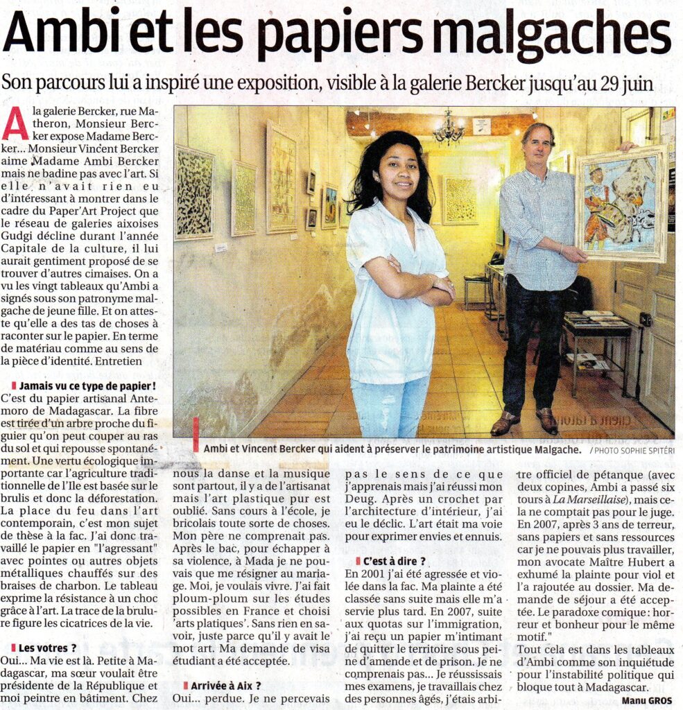 Article de presse : La Provence, 22 juin 2013